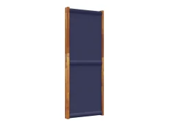 Biombo-Tabique divisorio de 3 paneles oscuro 210x180 cm Azul