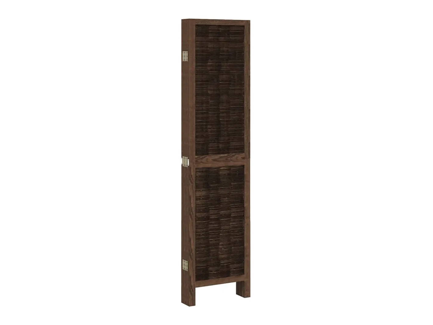 Tabique divisorio de 6 paneles en color marrón oscuro fabricado en paulownia maciza Marru00f3n Online