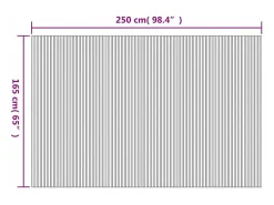 Best Tabique divisorio de bambú marrón oscuro 250 x 165 cm Marru00f3n
