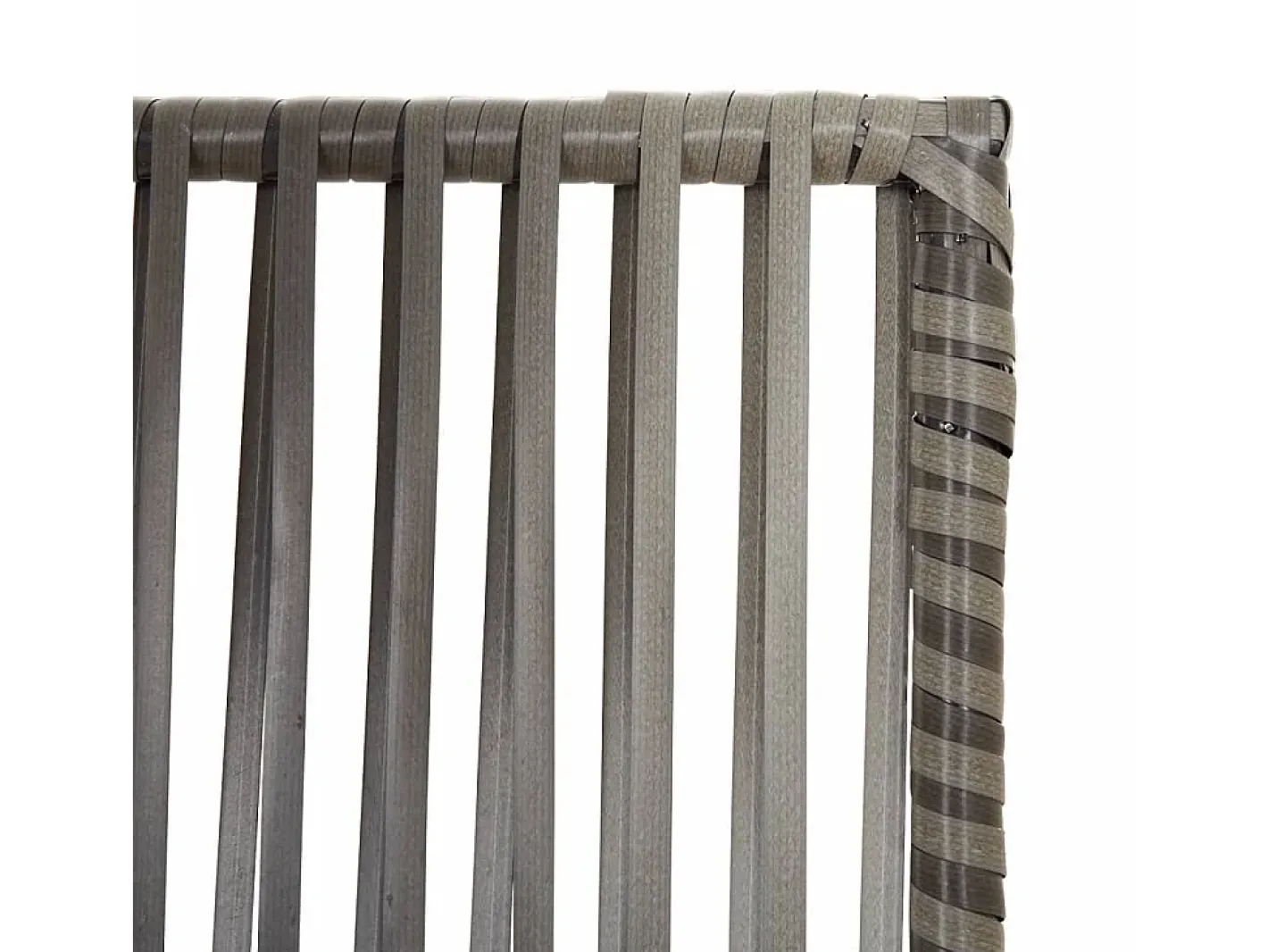 Biombo-Tabique divisorio de mimbre de resina de 6 paneles Gris