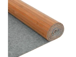 Biombo-Tabique divisorio natural 165x800 cm bambú Marru00f3n