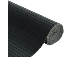 Biombo-Tabique divisorio 165x600 cm bambú Negro
