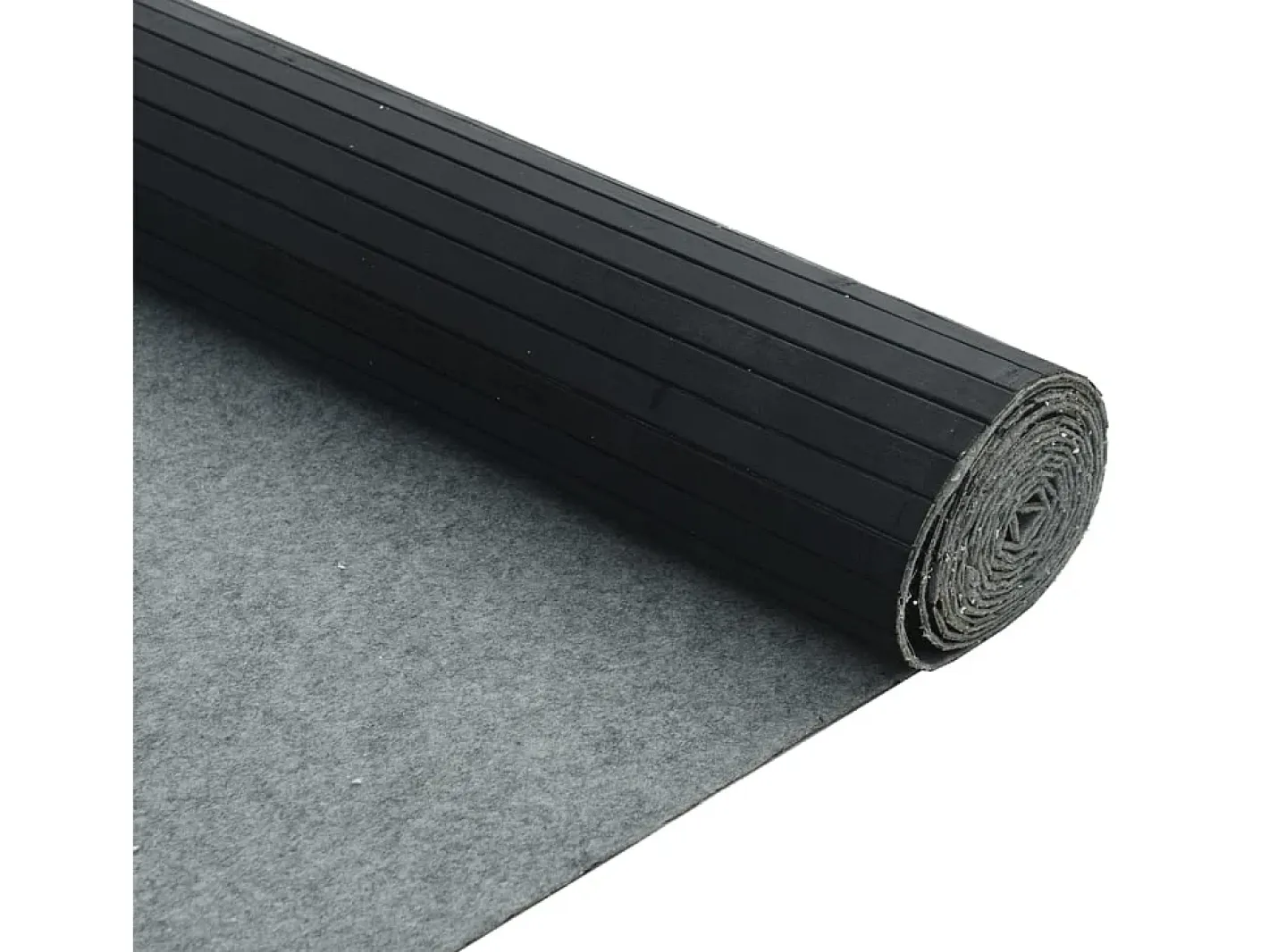 Biombo-Tabique divisorio 165x250 cm bambú Negro