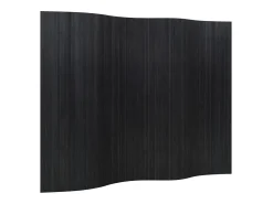 Biombo-Tabique divisorio 165x250 cm bambú Negro