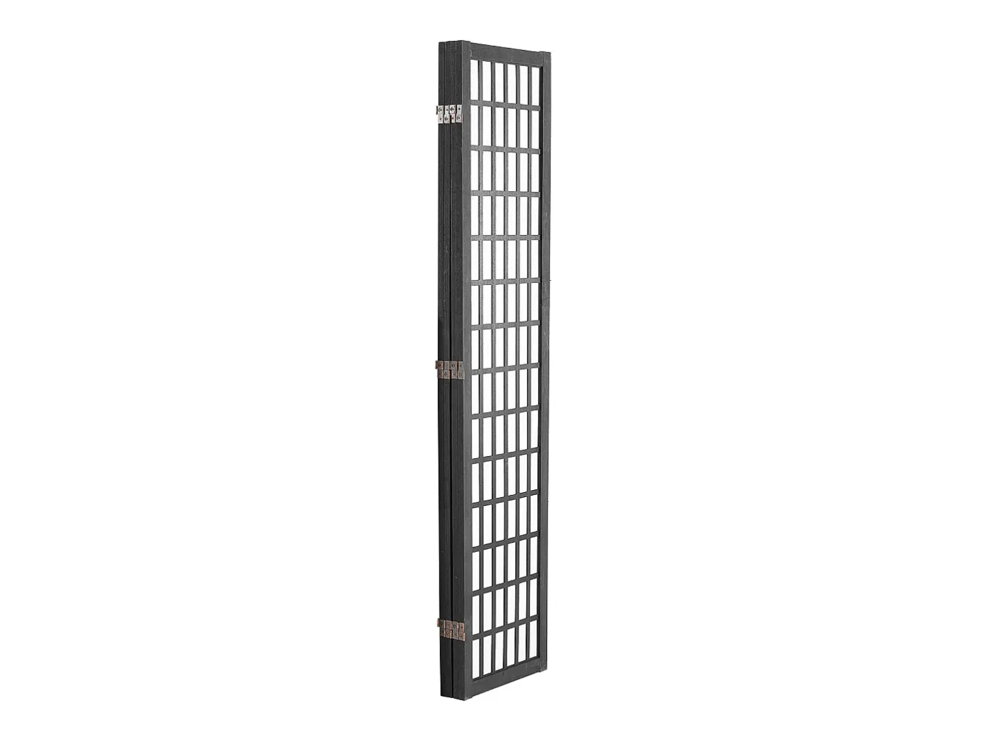 Biombo-Tabique Divisorio SucceBuy, Tabique Divisorio Japonés de 4 Paneles, Tabique Japonés Portátil, de Madera, Gira 360°, 162 x 170 x 1,9 cm, para Separar Habitaciones Negro