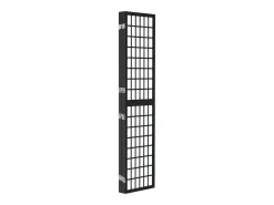 Biombo-Tabique plegable 4 paneles 160x170 cm Negro