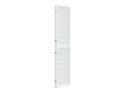Biombo-Tabique plegable 3 paneles 120x170 cm Blanco