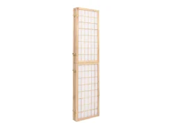 Biombo-Tabique plegable 4 paneles 160x170 cm Marru00f3n