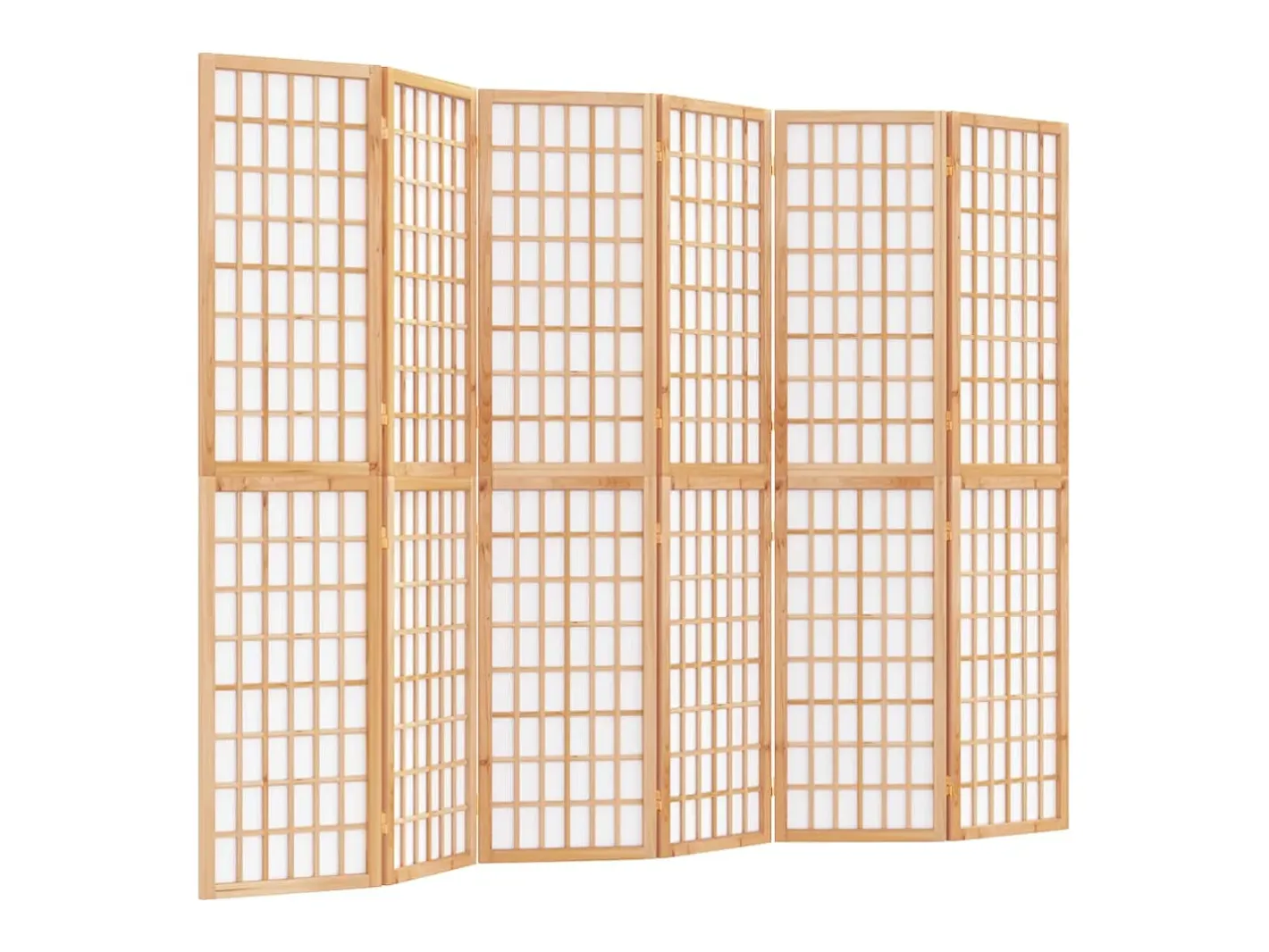 Clearance Tabique plegable 6 paneles 240x170 cm Marru00f3n