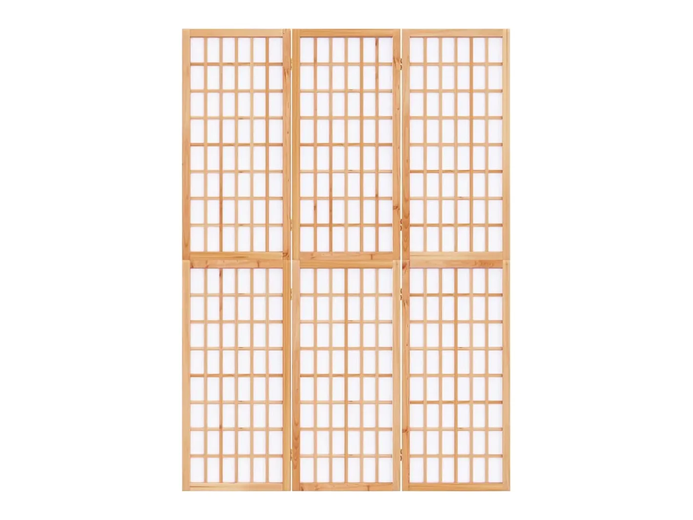 Biombo-Tabique plegable 3 paneles 120x170 cm Marru00f3n