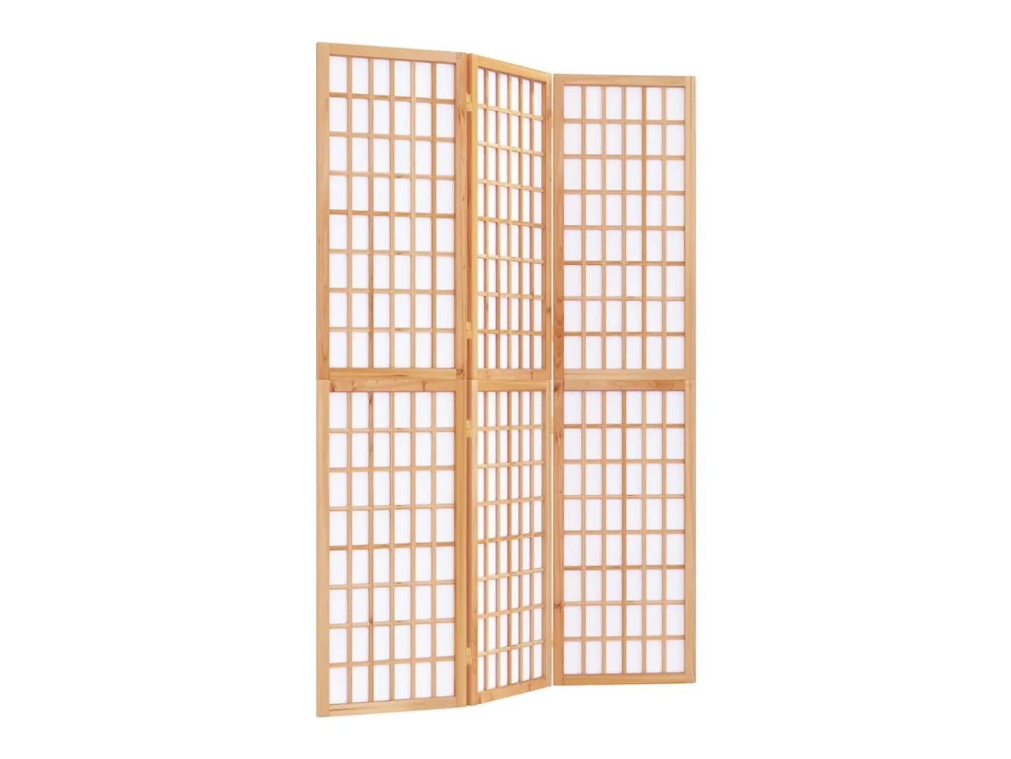Biombo-Tabique plegable 3 paneles 120x170 cm Marru00f3n