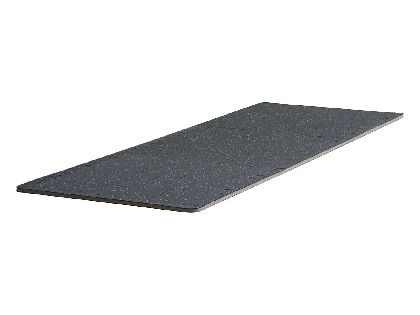 Felpudo-Tapete Entrelazado SucceBuy de 1.4 cm de Grosor para Gimnasio, 12 Piezas, y Azul, 4.46 m² Negro