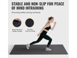 Outlet Tapete Entrelazado SucceBuy de 1.4 cm de Grosor para Gimnasio, 25 Piezas, Superficie de Goma, Blanco y Negro