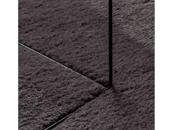 Alfombra De Cocina-Tapiz Antracita 160 x 230 cm Poliéster Gris