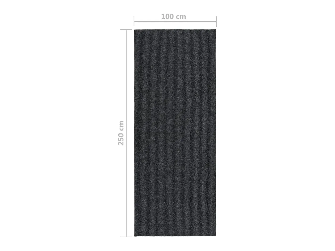 Tapiz 100x250 cm Antracita Gris Hot