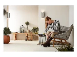 Ledkia TechBrey Aplique de Pared Exterior Doble Iluminación PHILIPS Trowel Transparente New