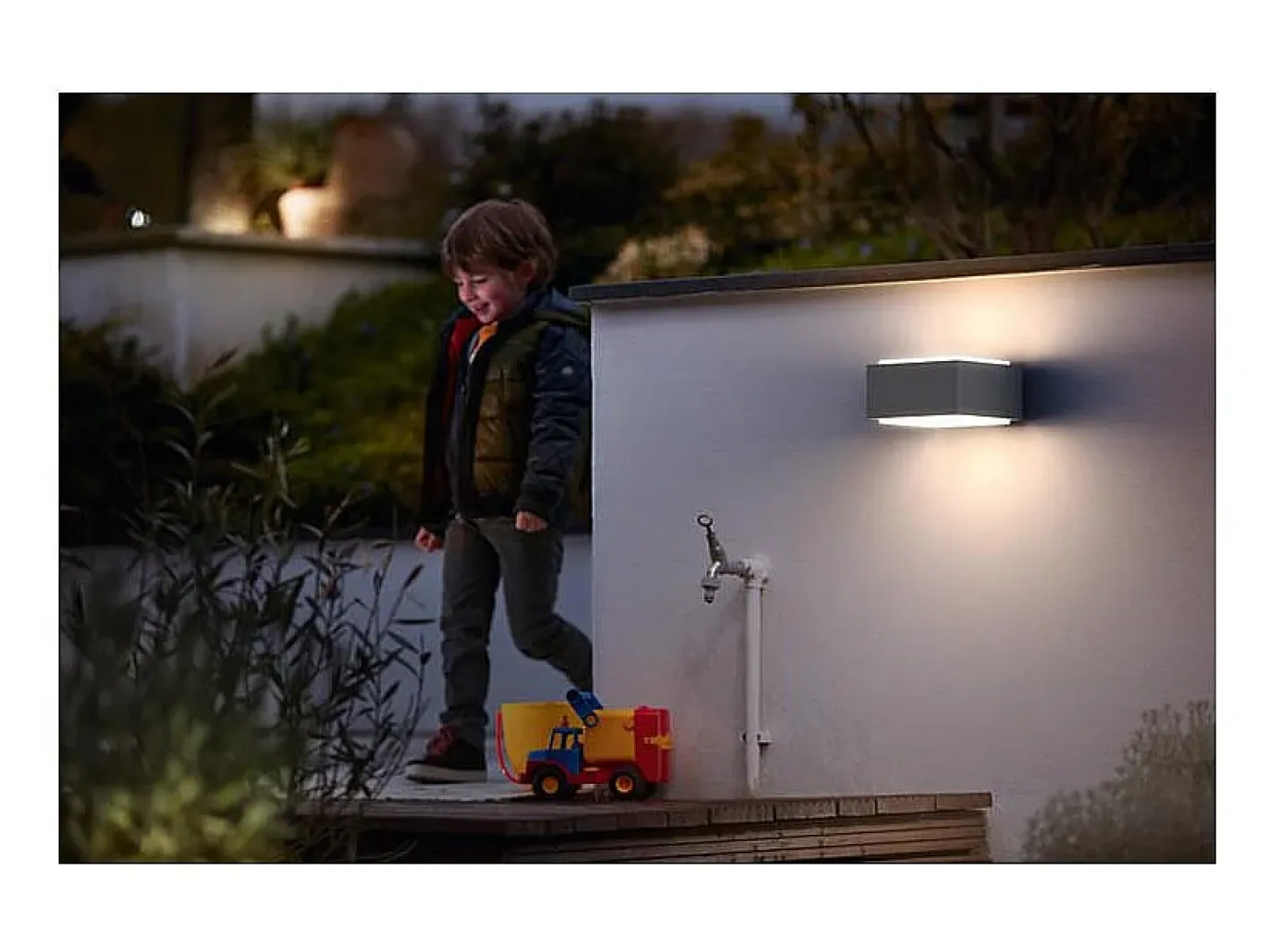 Ledkia Iluminación Exterior-TechBrey Aplique de Pared Exterior Doble Iluminación PHILIPS Hedgehog Transparente