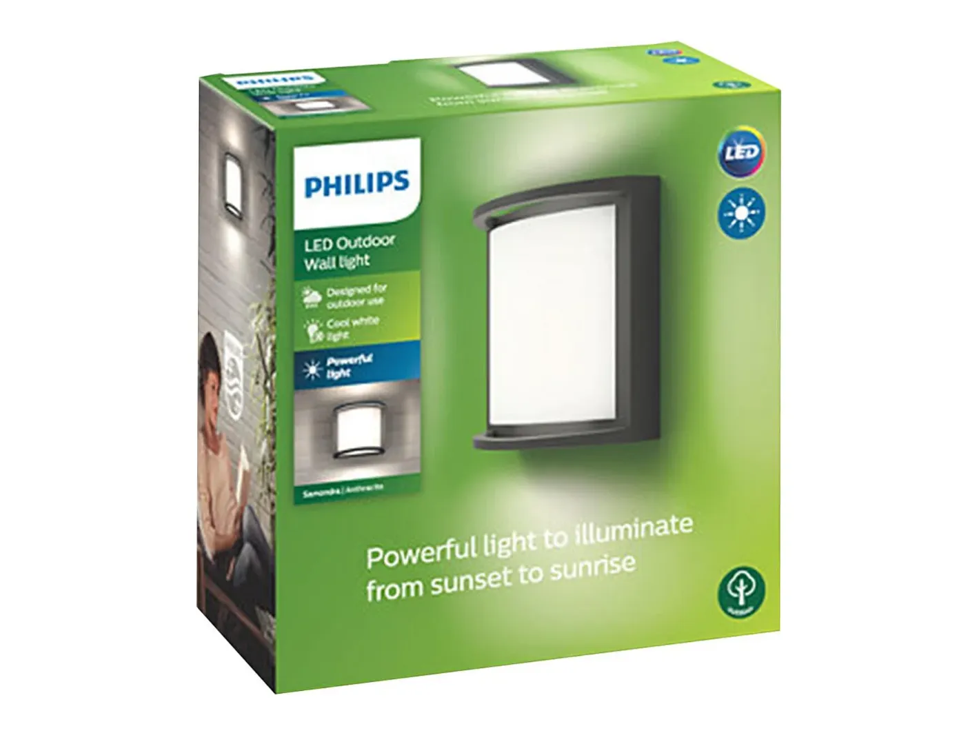 Ledkia TechBrey Aplique de Pared LED 12W PHILIPS Samondra Transparente Best