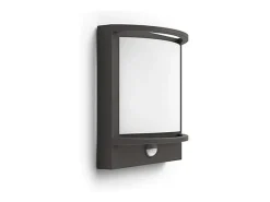 New Ledkia TechBrey Aplique de Pared Exterior LED con Sensor Movimiento 12W PHILIPS Samondra Transparente