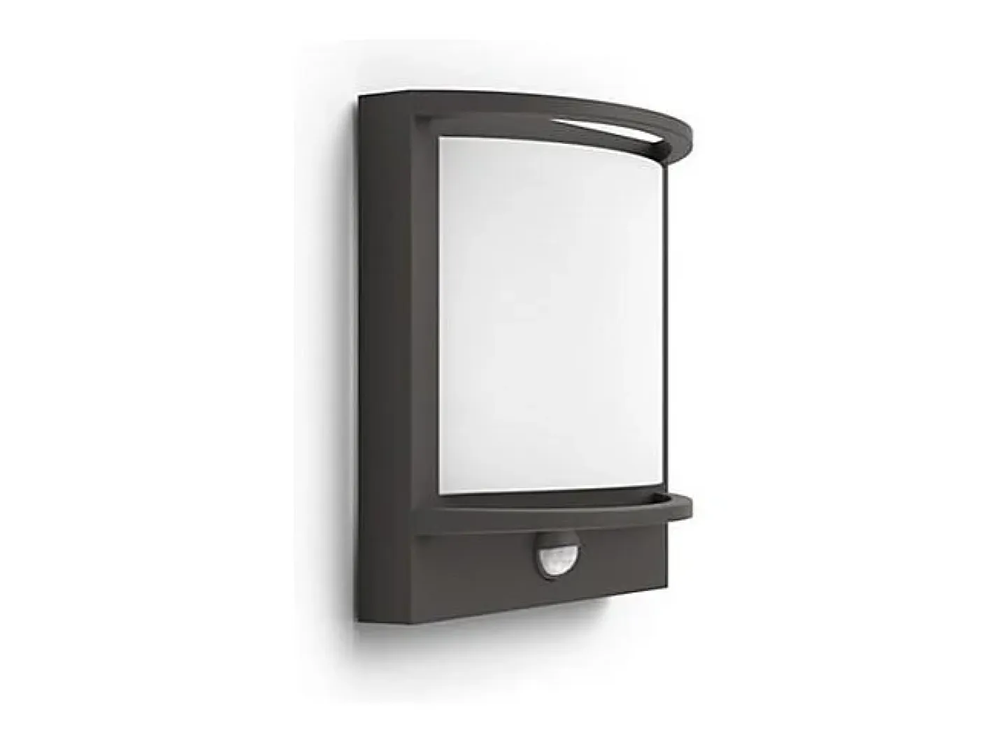 New Ledkia TechBrey Aplique de Pared Exterior LED con Sensor Movimiento 12W PHILIPS Samondra Transparente