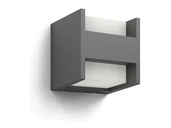 Ledkia TechBrey Aplique de Pared Exterior LED Doble Iluminació 2x4.5W PHILIPS Arbour Transparente Outlet