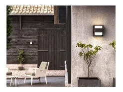 Ledkia TechBrey Aplique de Pared Exterior LED Doble Iluminació 2x4.5W PHILIPS Arbour Transparente Outlet