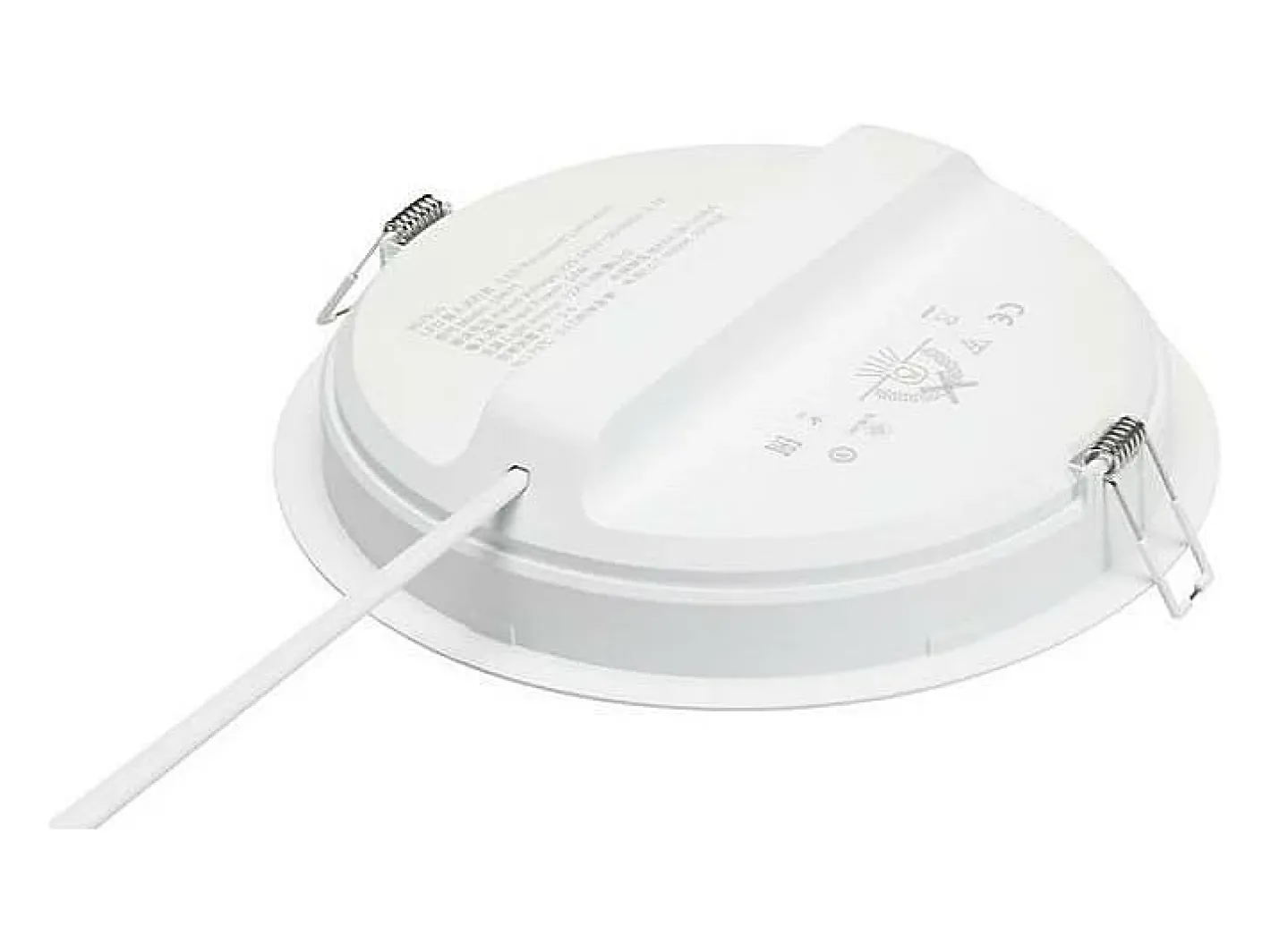 Ledkia TechBrey Downlight LED 24W PHILIPS Slim Meson Corte Ø 200 mm Transparente