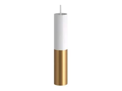 Hot Ledkia TechBrey Lámpara Colgante Creative-Cables Modelo PSMV_ Pantalla Doble Tub-E14 Blanco
