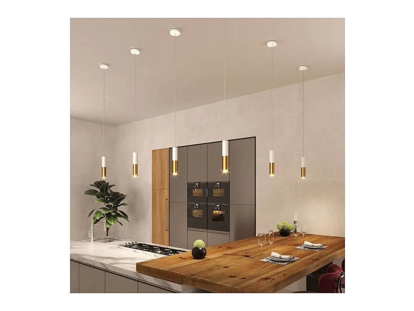 Hot Ledkia TechBrey Lámpara Colgante Creative-Cables Modelo PSMV_ Pantalla Doble Tub-E14 Blanco