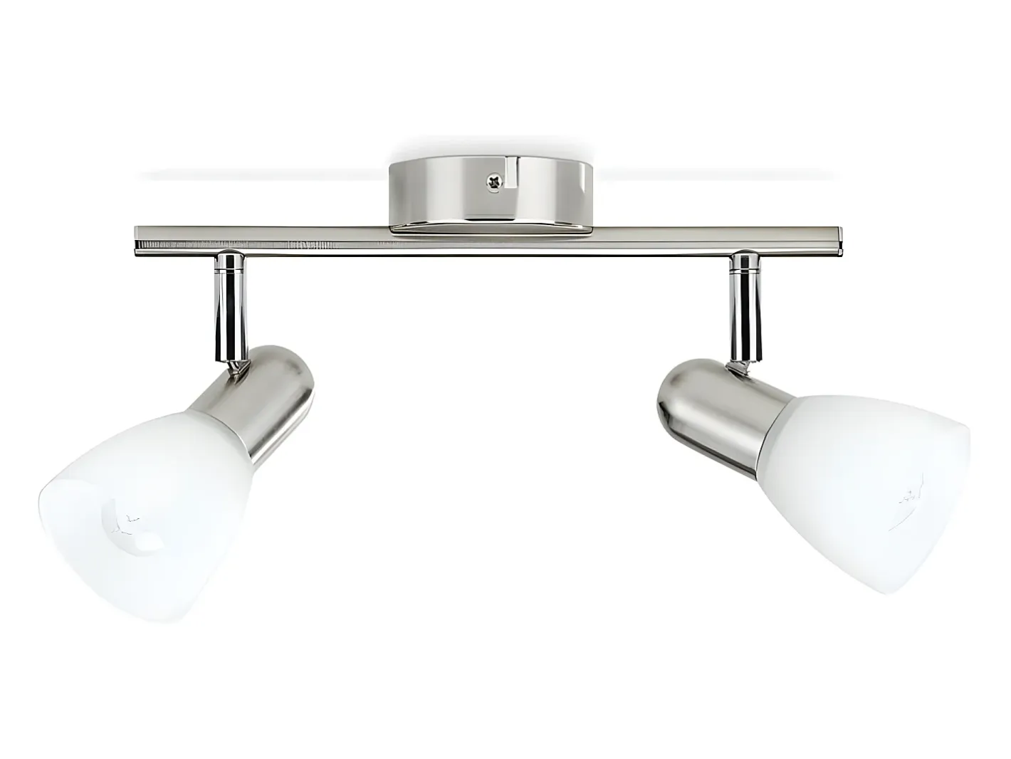 Online Ledkia TechBrey Lámpara de Techo 2 Focos PHILIPS Burlap Transparente