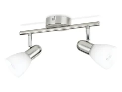 Online Ledkia TechBrey Lámpara de Techo 2 Focos PHILIPS Burlap Transparente