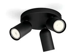 Ledkia Plafón-TechBrey Lámpara de Techo 3 Focos PHILIPS Pongee Transparente