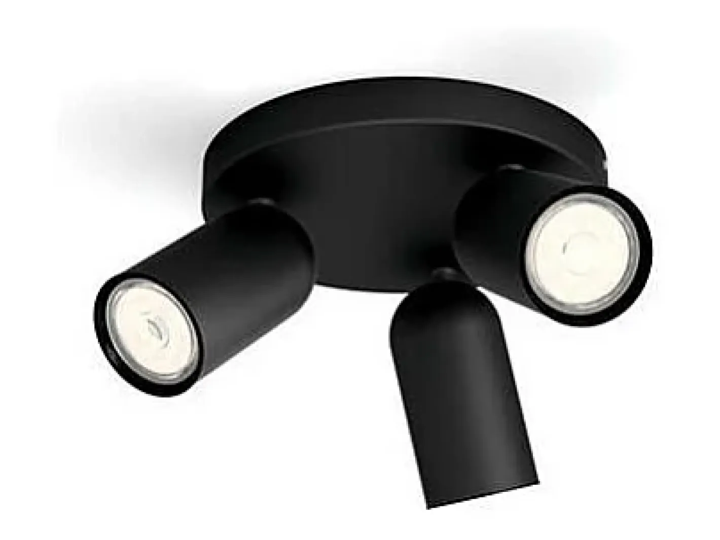Ledkia Plafón-TechBrey Lámpara de Techo 3 Focos PHILIPS Pongee Transparente
