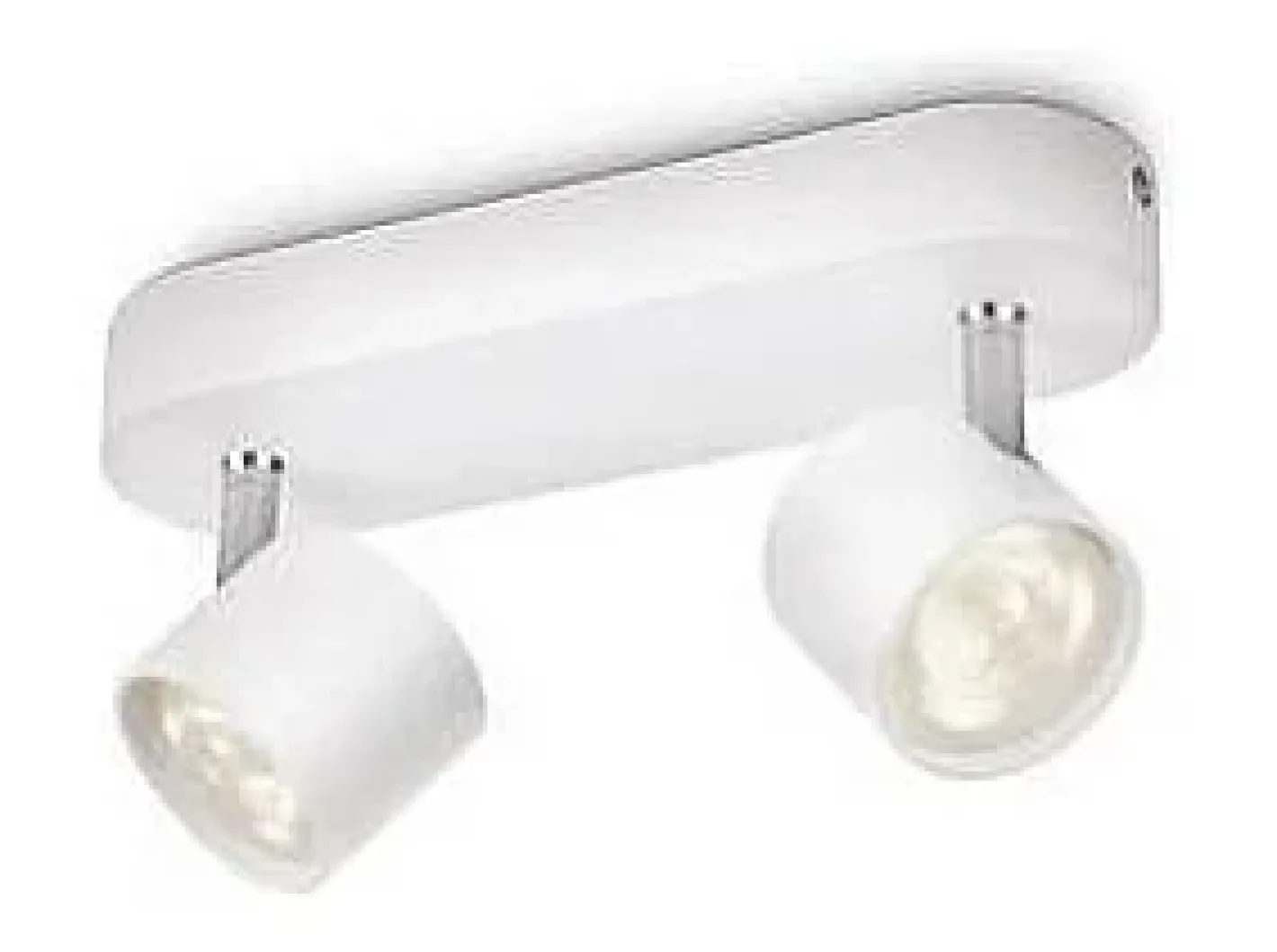 Ledkia TechBrey Lámpara de Techo LED Regulable 2 Focos 2x4.5W PHILIPS Star Transparente