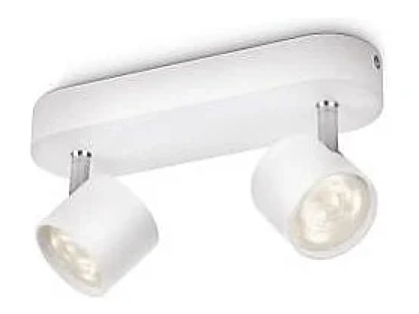 Ledkia TechBrey Lámpara de Techo LED Regulable 2 Focos 2x4.5W PHILIPS Star Transparente