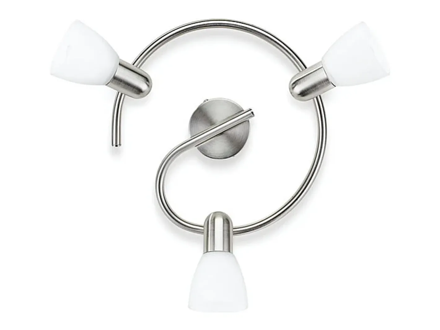 Ledkia Plafón-TechBrey Lámpara de Techo 3 Focos Espiral PHILIPS Burlap Transparente