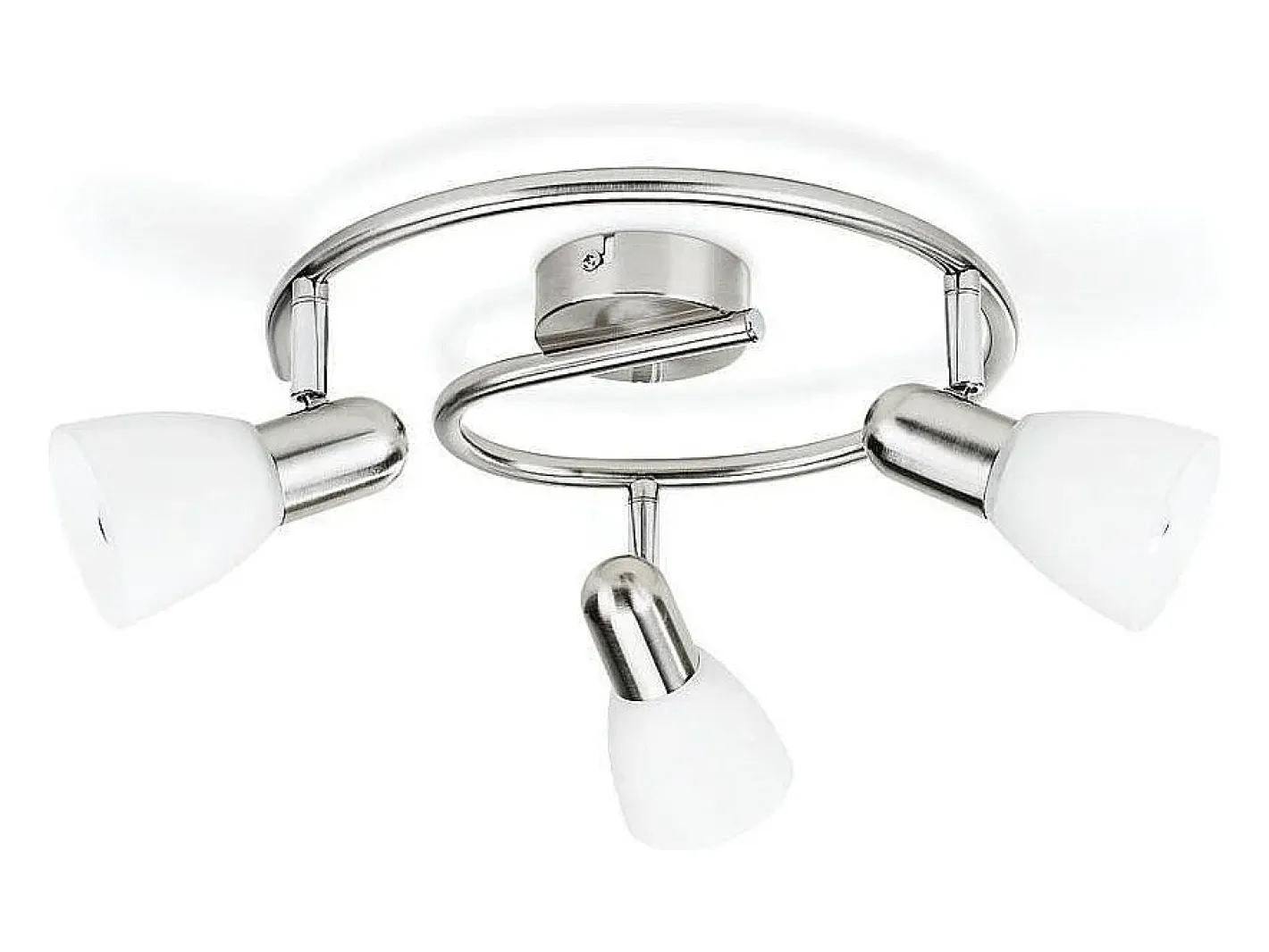 Ledkia Plafón-TechBrey Lámpara de Techo 3 Focos Espiral PHILIPS Burlap Transparente