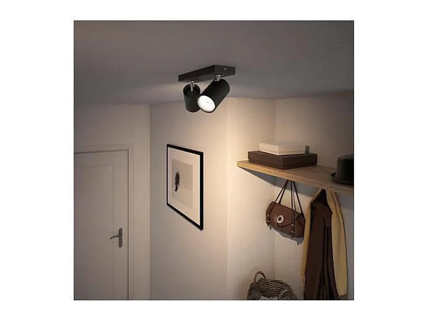 New Ledkia TechBrey Lámpara de Techo 2 Focos PHILIPS Kosipo Transparente