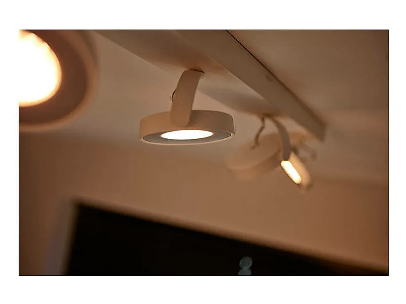 Ledkia TechBrey Lámpara de Techo LED Regulable WarmGlow 4x4.5W PHILIPS Clockwork Transparente New