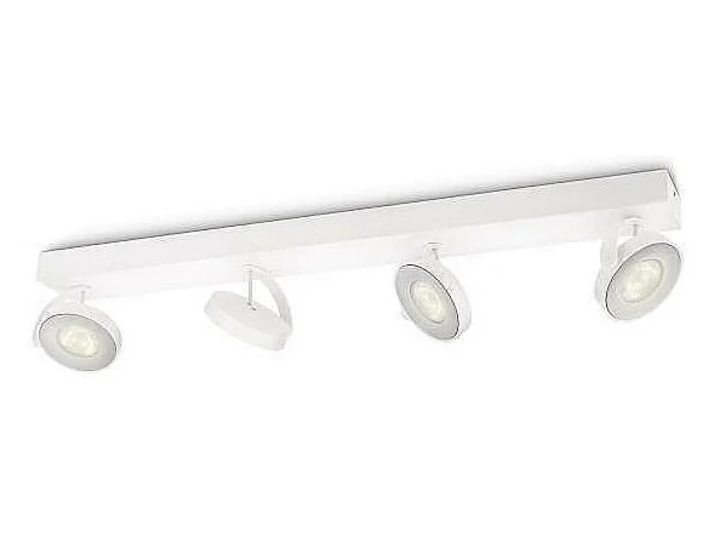 Ledkia TechBrey Lámpara de Techo LED Regulable WarmGlow 4x4.5W PHILIPS Clockwork Transparente New