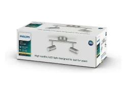Best Ledkia TechBrey Lámpara de Techo LED 2 Focos PHILIPS Espimas 2x4.3W Transparente