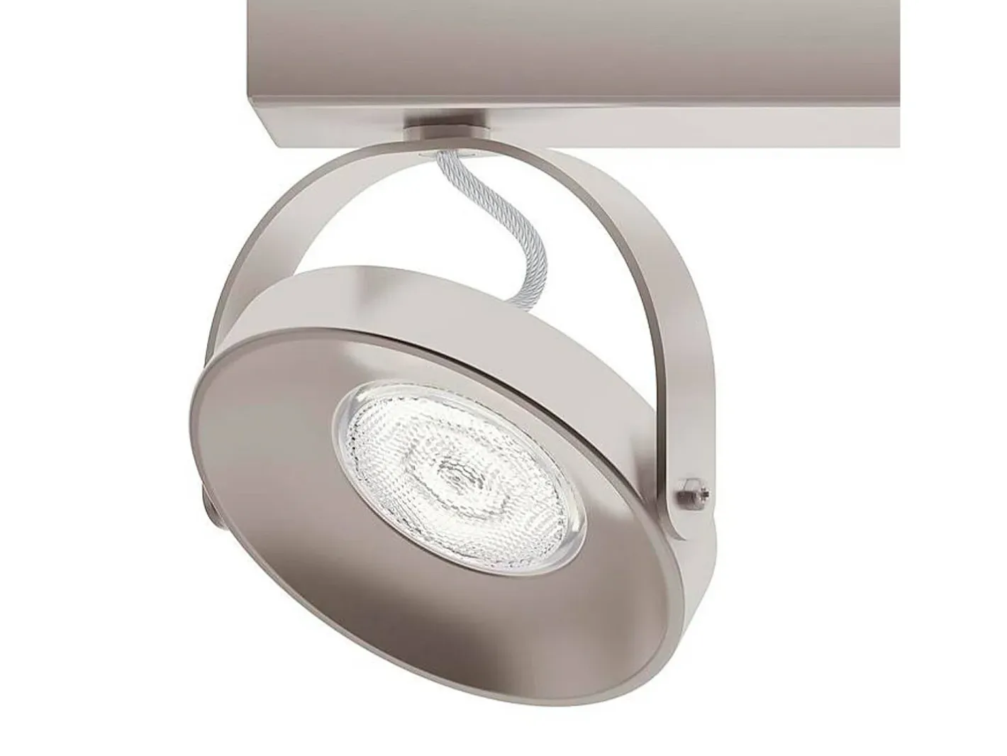 Ledkia TechBrey Lámpara de Techo LED Regulable 3 Focos PHILIPS Spur 3x4.5W Transparente