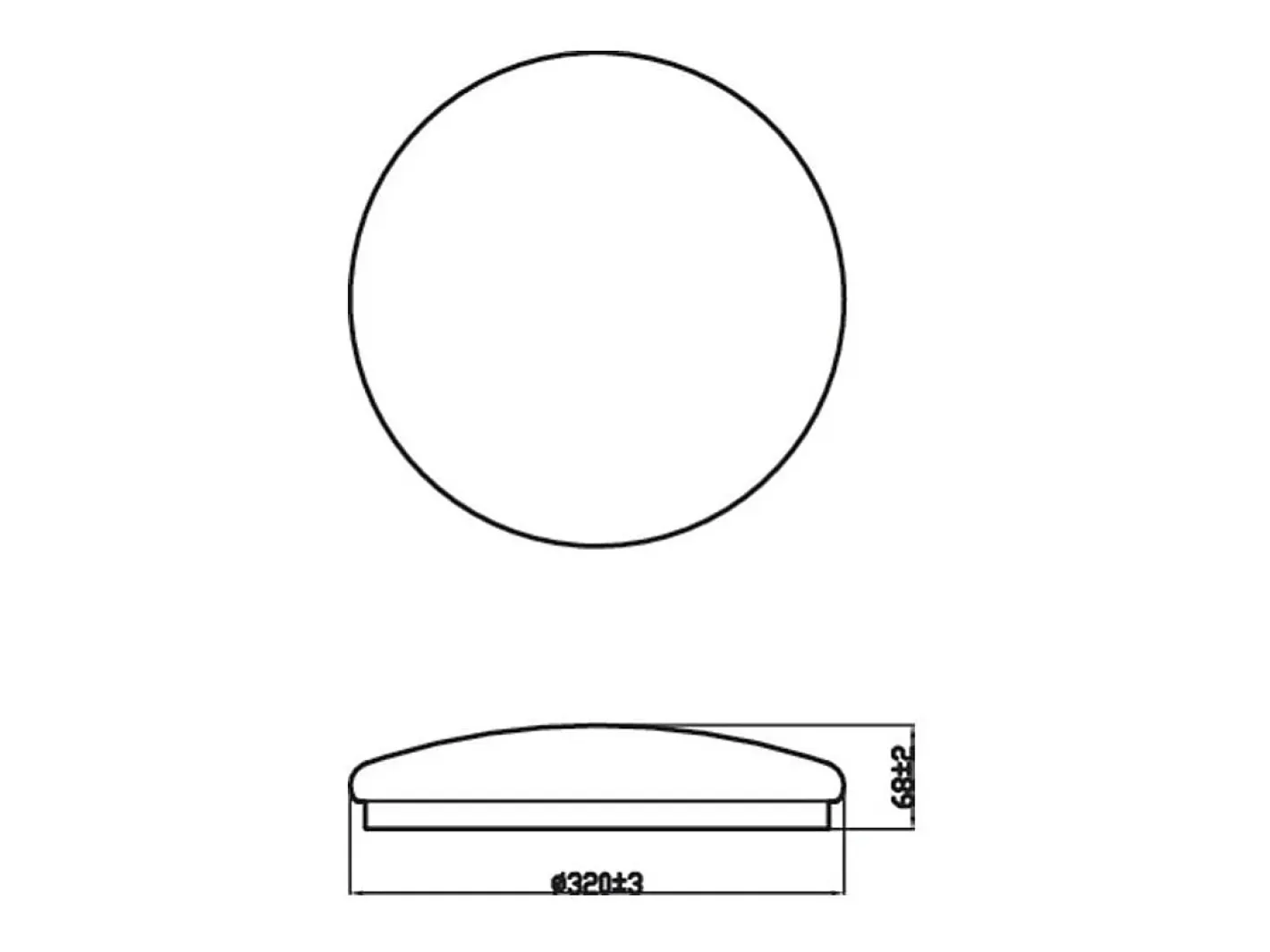 Ledkia Plafón-TechBrey Plafón LED 17W PHILIPS Moire II Transparente