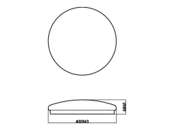 Ledkia Plafón-TechBrey Plafón LED 17W PHILIPS Moire II Transparente