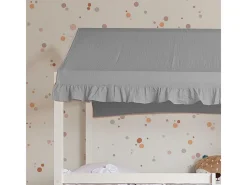 Ropa De Cama-Techo para litera litera Casita algodón 70x198/154x133cm Gris