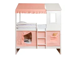 Ropa De Cama-Techo para litera litera Casita 105 algodón 70x189/164x133cm Rosa