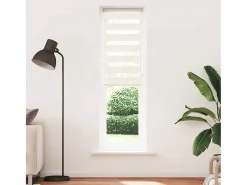 Discount Tejido para estor cebra jaspeado ancho 55,9 cm poliéster Beige