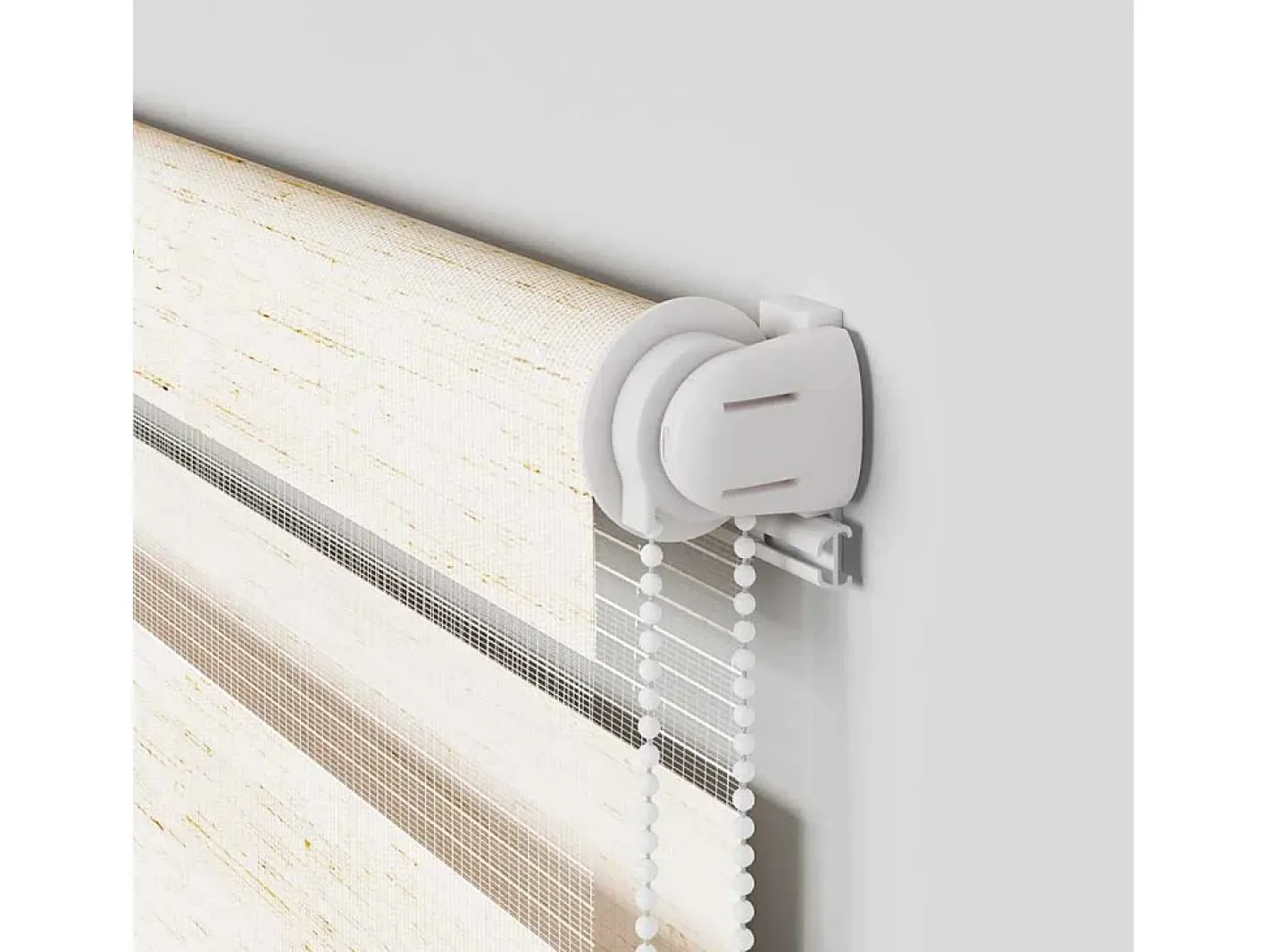 Ropa De Casa-Tejido para estor cebra jaspeado ancho 50,9 cm poliéster Beige