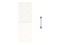 Ropa De Casa-Tejido para estor cebra jaspeado ancho 65,9 cm poliéster Beige