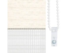 Ropa De Casa-Tejido para estor cebra jaspeado ancho 65,9 cm poliéster Beige